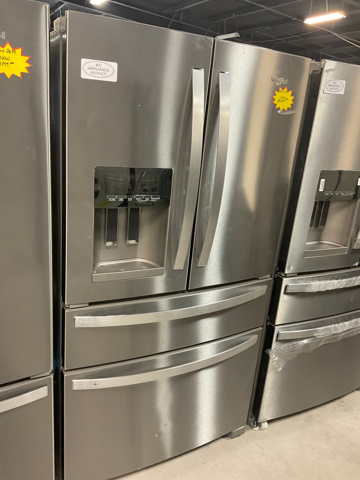 Whirlpool WRX986SIHZ 36 Inch 4-Door French Door Refrigerator | KC Appliance Outlet