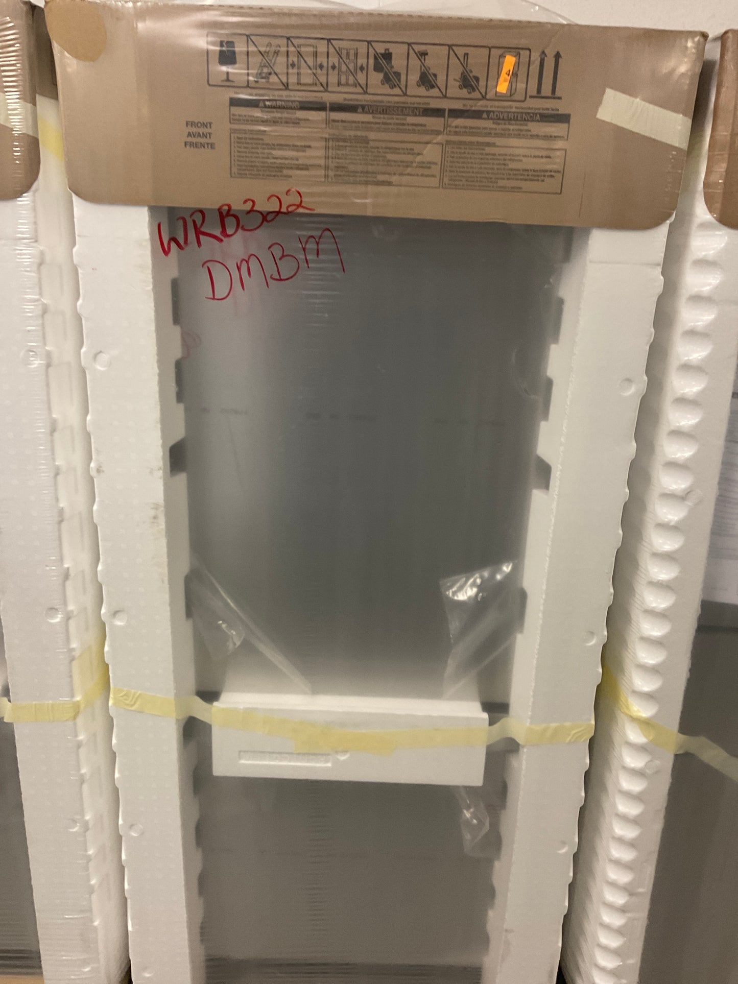 Whirlpool 33 Inch Bottom-Freezer Refrigerator with FreshFlow Preserver WRB322DMB(M/W)