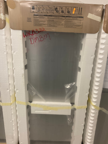 Whirlpool 33 Inch Bottom-Freezer Refrigerator with FreshFlow Preserver WRB322DMB(M/W)