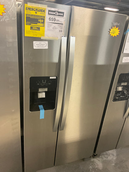 Whirlpool 33 Inch Freestanding Side by Side Refrigerator with 21.4 Cu. Ft. Total Capacity WRS321SDH(V/B/Z/W)