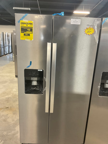 Whirlpool 36 Inch Freestanding Side by Side Refrigerator with 24.51 Cu. Ft. Total Capacity (WRS555SIHZ)
