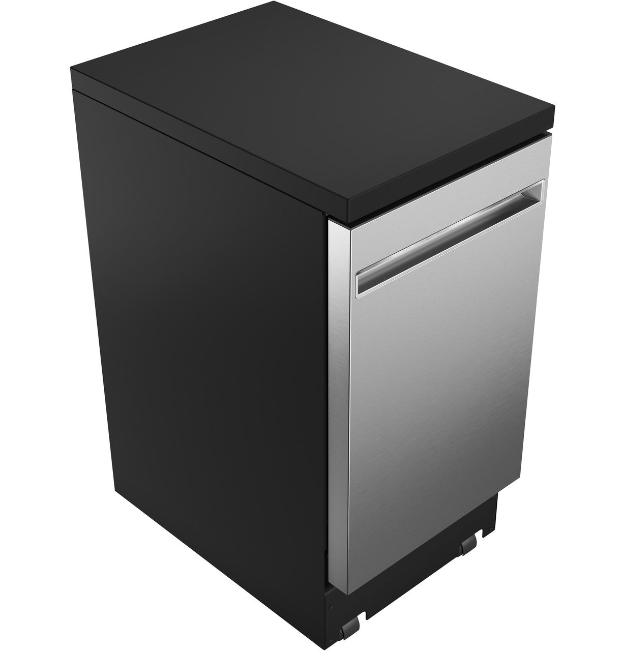 GE® 18" Stainless Steel Interior Portable Dishwasher with Sanitize Cycle (GPT145SSLSS)