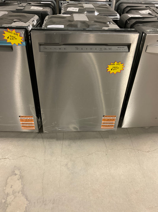 KitchenAid - 24" Front Control Built-In Dishwasher with Stainless Steel Tub KDFE204KPS