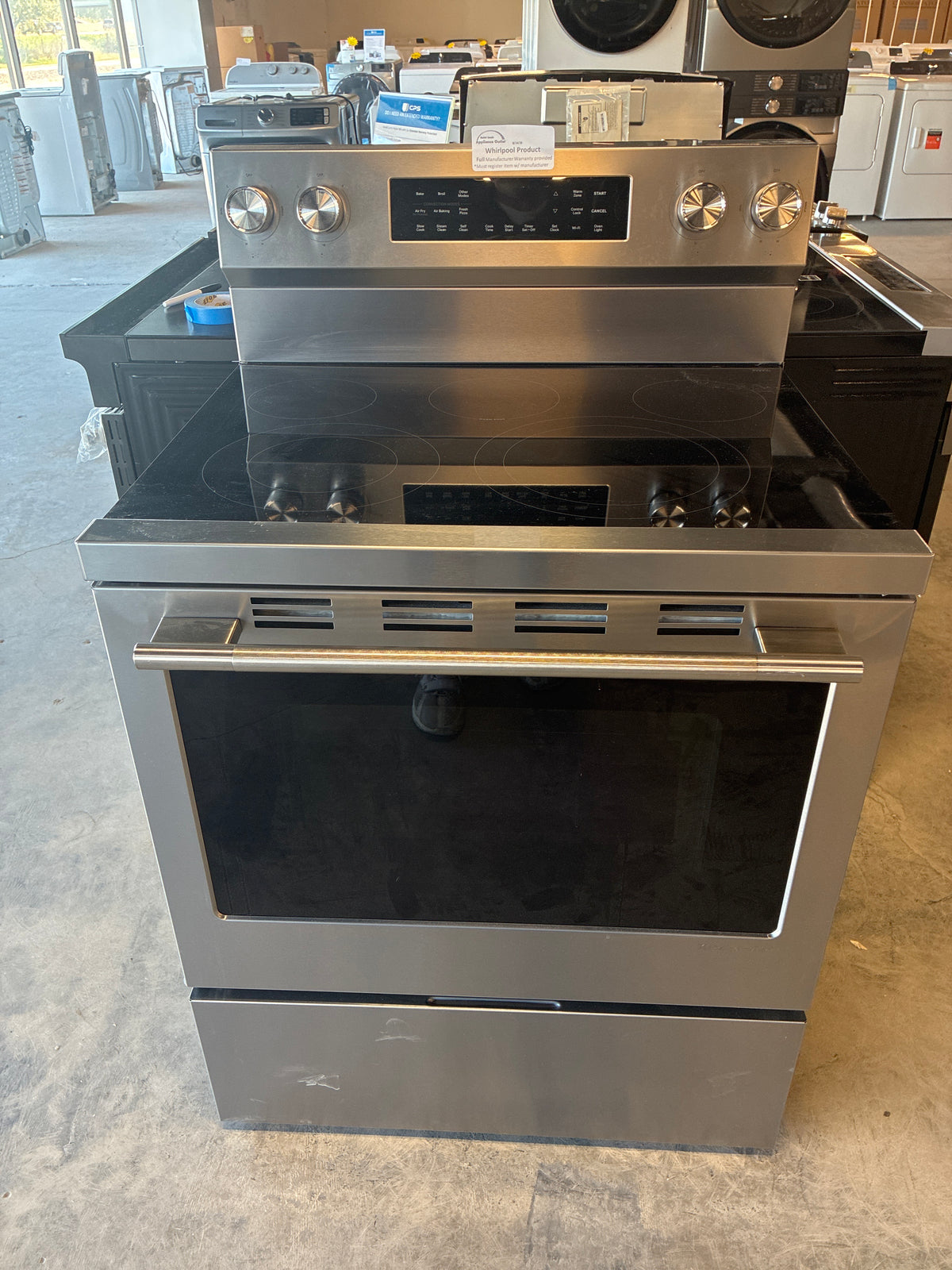 KitchenAid 30 Inch Freestanding Electric Smart Range with 5 Heating Elements, 5.3 cu. ft. Oven Capacity, Even-Heat™ True Convection, Convection Cooking Modes, Steam Clean & Self-Cleaning Cycles, Sabbath Mode, Star-K Certified & Energy Star KFES330TPS