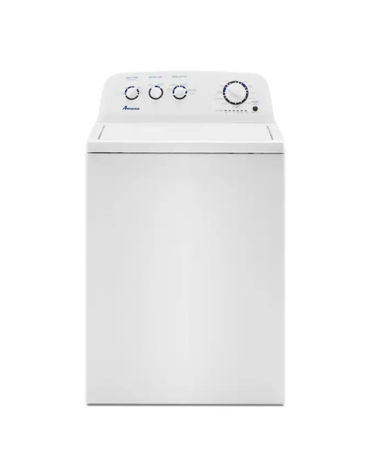 Amana - 3.8 Cu. Ft. High Efficiency Top Load Washer with with High-Efficiency Agitator - White NTW4519JW