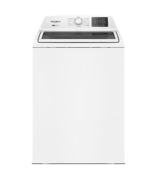 Whirlpool WTW4307SW 27 Inch Top Load Washer with 4.3 cu ft. Capacity, 12 Wash Cycles, 5 Temperature Settings, 2-in-1 Removable Agitator, Presoak Option, and Clean Washer with Affresh® Cycle