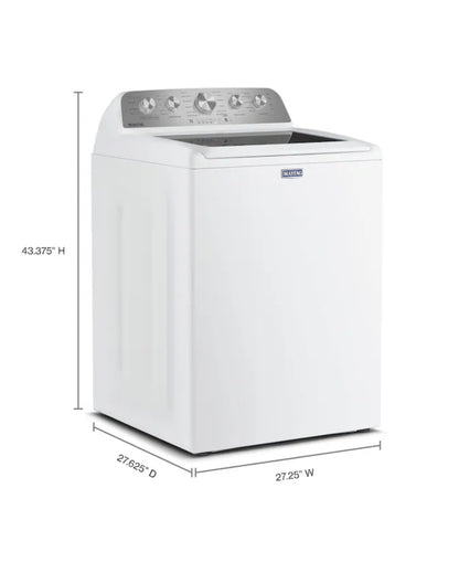 Maytag MTW5605RW 27 Inch Pet Pro Top Load Washer with 4.7 cu ft. Capacity, 11 Wash Cycles, 5 Temperature Settings, Power™ Impeller, Auto Sensing, and Clean Washer with Affresh® Cycle