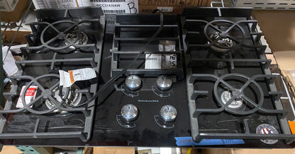 KitchenAid - 30" Built-In Gas Cooktop KGCC506RBL