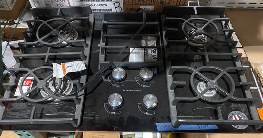 KitchenAid - 30" Built-In Gas Cooktop KGCC506RBL