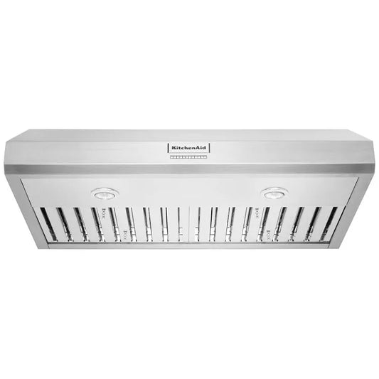 KitchenAid 36" 585 CFM Motor Class Commercial-Style Under-Cabinet Range Hood System KVUC606KSS