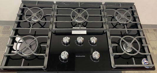 KitchenAid 36-inch 5 burner gas cooktop KGCC566RBL