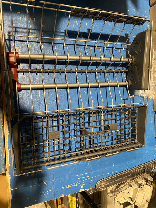 KitchenAid OEM W11127727 Third level rack(completely assembled with sprayer, silverware rack, and rails)