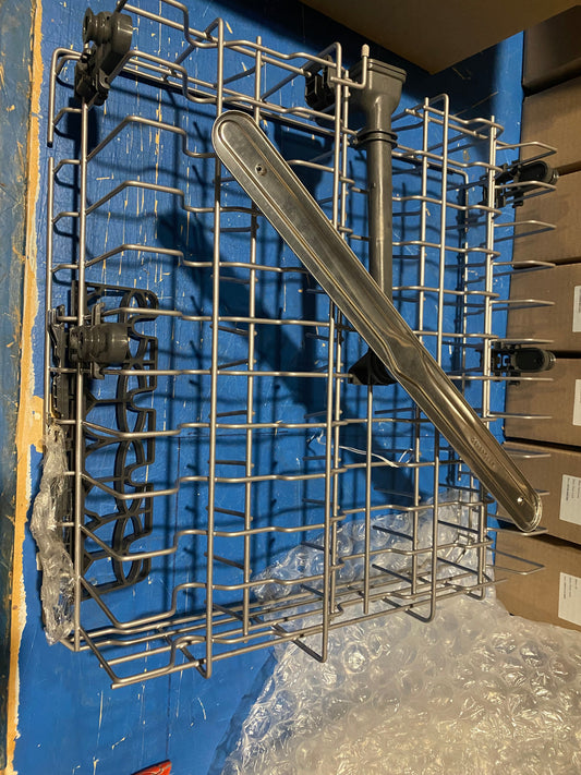 Maytag OEM Dishwasher Dishrack, Upper W10847875(complete with sprayer, and track assembly)