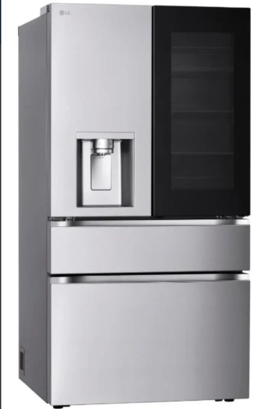 LG - Standard-Depth MAX 28.6 Cu. Ft. 4-Door French Door-in-Door Smart Refrigerator with InstaView MyColor - PrintProof Stainless Steel LF29S8365S
