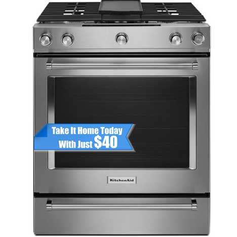 KitchenAid KSDB900ESS Gas Range on sale at St. Louis Appliance Outlet