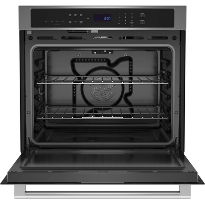 MOES6030LZ 30 Inch Single Electric Wall Oven with 5.0 cu. ft. True Convection Oven, Self Clean, No-Preheat Air Fry, Power Preheat, Variable Broil