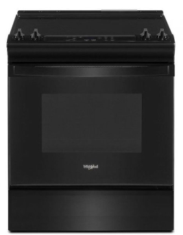 Whirlpool WEE515SALB 34" Tall Slide-In Electric Range in Black