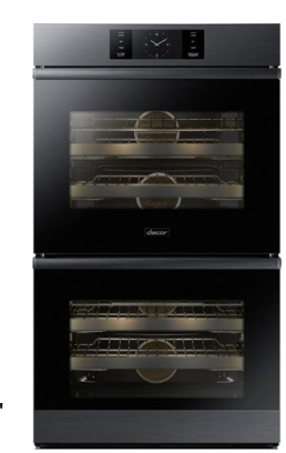 Dacor - Contemporary 30" Built-In Double Electric Convection Wall Oven with Steam-Assist - Graphite Stainless Steel DOB30M977DM