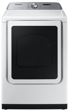 Samsung - 7.4 cu. ft. Smart Gas Dryer with Steam Sanitize+ - White DVG52A5500W/A3