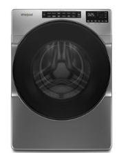 Whirlpool - 5.0 Cu. Ft. High-Efficiency Stackable Front Load Washer with Tumble Fresh - Chrome Shadow WFW6605MC