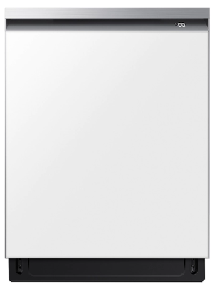Samsung Bespoke Smart 42dBA Dishwasher with StormWash+™ and Smart Dry in White Glass DW80BB707012AA