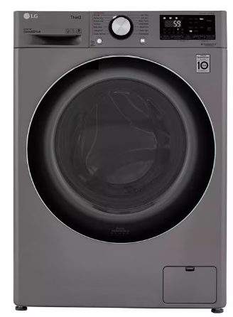LG WM3555HVA 2.4 cu.ft. Smart wi-fi Enabled Compact Front Load All-In-One Washer/Dryer Combo with Built-In Intelligence