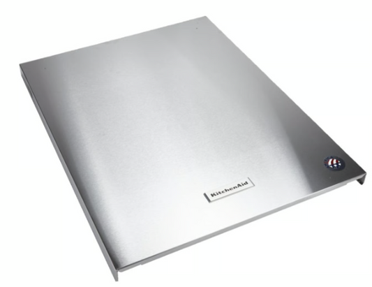 KitchenAid OEM Dishwasher Door Outer Panel (Stainless) (replaces W10847243, W10872619) W10900374