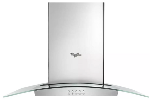 Whirlpool WVW75UC6DS 36 Inch Wall Mount Chimney Range Hood with 400 CFM Internal Blower