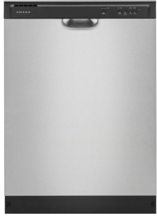 ADB1400AMS Amana - Front Control Built-In Dishwasher with Triple Filter Wash and 59 dBa - Stainless steel