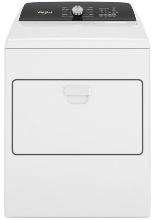 Whirlpool - 7 Cu. Ft. Gas Dryer with Moisture Sensing - White WGD5010LW