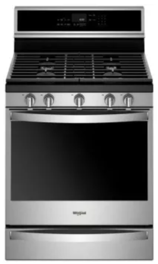 Whirlpool WFG975H0HZ 30 Inch Gas Range, Stainless Steel