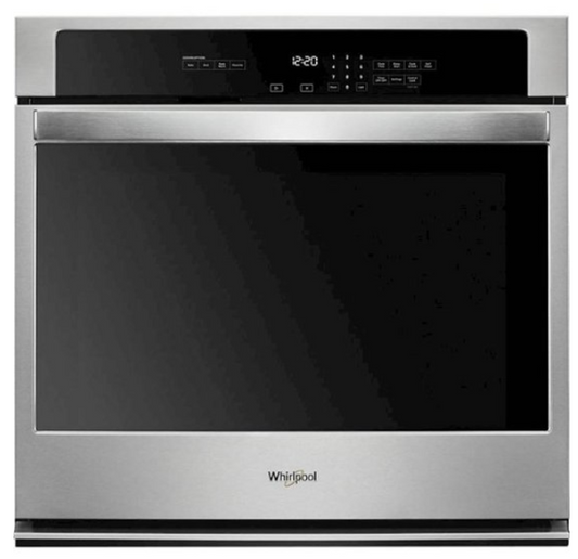 Whirlpool - 27" Built-In Single Electric Wall Oven - Stainless steel WOS31ES7JS