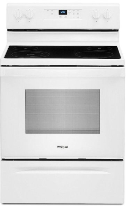 Whirlpool - 5.3 Cu. Ft. Freestanding Electric Range with Keep Warm Setting - White WFE320M0JW
