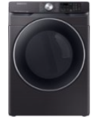 Samsung Black Stainless Steel Front Load Stackable Gas Dryer DVG45R6300V