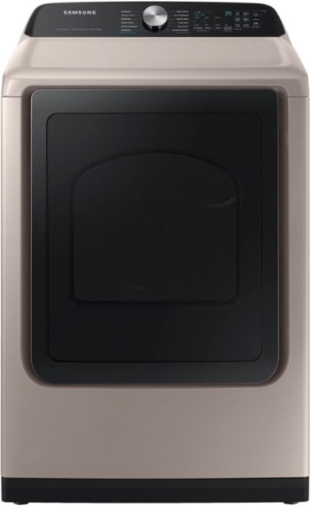 Samsung - 7.4 cu. ft. Smart Gas Dryer with Steam Sanitize+ - Champagne DVG52A5500C