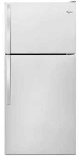 Whirlpool 30-inch Wide Top Freezer Refrigerator - 18 Cu. Ft. WRT138FFD(M/B/W)