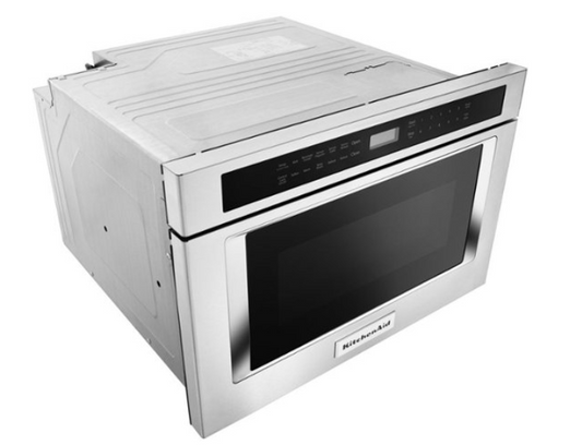 KitchenAid - 24" 1.2 Cu. Ft. Built-In Microwave Drawer - Stainless Steel KMBD104GSS