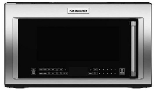 KitchenAid - 1.9 Cu. Ft. Convection Over-the-Range Microwave with Air Fry Mode - Stainless Steel KMHC319LSS