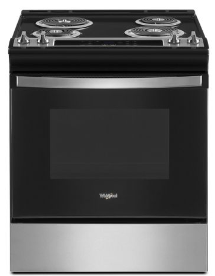 Whirlpool WEC310S0LS 30 Inch Wide 4.8 Cu. Ft. Free Standing Electric Range with Frozen Bake Technology