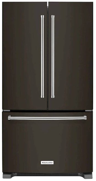 Kitchen Aid 20 cu. ft. 36-Inch Width Counter-Depth French Door Refrigerator with Interior Dispense KRFC300E(S/B)S