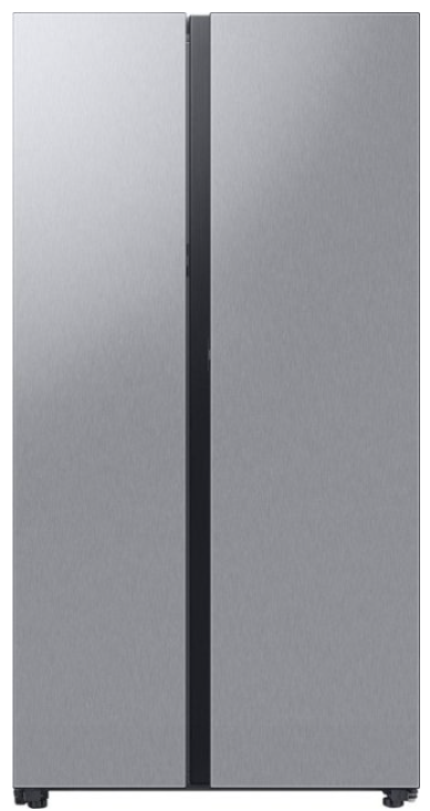 Samsung - Bespoke Counter Depth Side-by-Side Refrigerator with Beverage Center - Stainless Steel RS23CB7600QL
