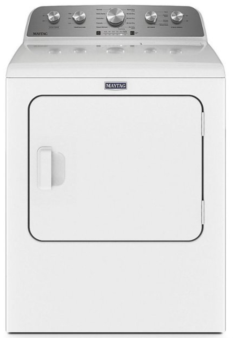 MED5430MW Maytag - 7.0 Cu. Ft. Electric Dryer with Steam Enhanced Cycles - White
