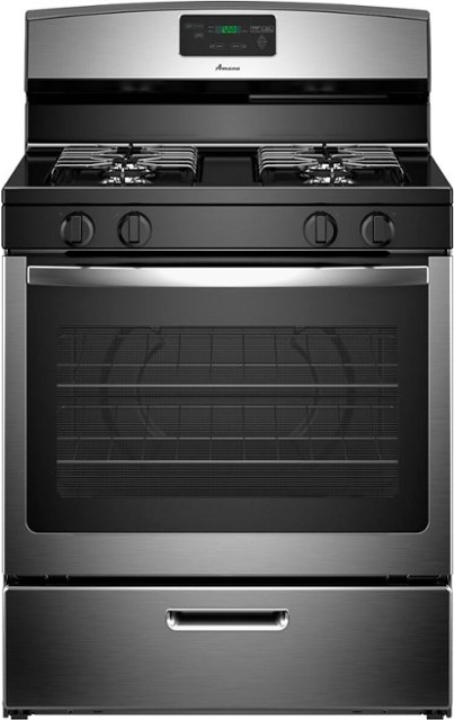 Amana - 5.1 Cu. Ft. Freestanding Gas Range - Stainless Steel AGR5330BAS