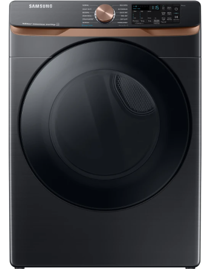Samsung DVG50BG8300V 27 Inch Gas Smart Dryer with 7.5 cu. ft. Capacity, Steam Sanitize+, Sensor Dry, Vent Sensor, Smart Care, Wi-Fi, 21 Drying Cycles, Quick Dry, Wrinkle Prevent, ADA Compliant, and ENERGY STAR® Certified: Brushed Black