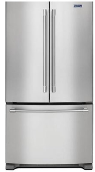 Maytag MRFF5033PZ 33 Inch Freestanding French Door Refrigerator with 22.1 cu. ft. Total Capacity