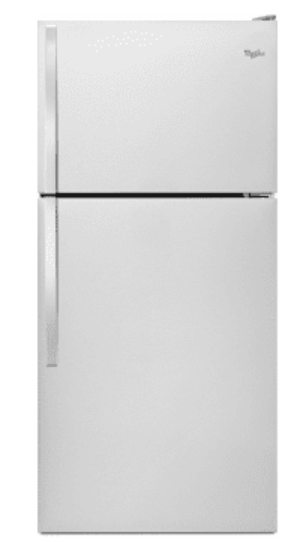 Whirlpool Refrigerator 30 Inch Top Freezer Refrigerator with 18 cu. ft. Total Capacity, WRT318FMDM