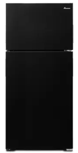 Amana ART104TFD(W/B) 28 Inch Top-Freezer Refrigerator with 14.3 Cu. Ft. Total Capacity, 2 Full-Width Adjustable Wire Shelves, 3 Door Bins, Gallon Storage, Dairy Compartment, Reversible Door and Optional Icemaker