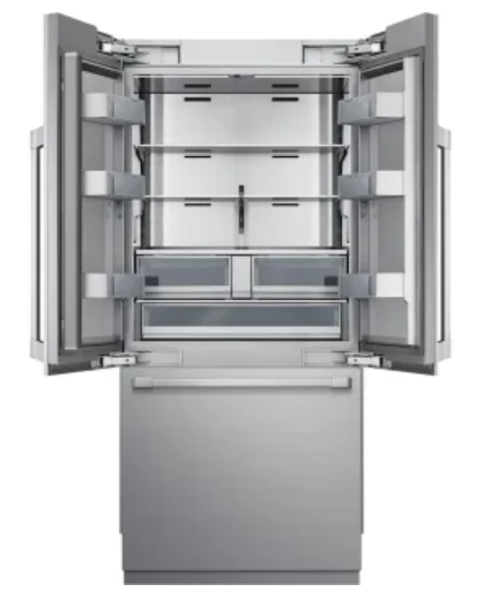 Dacor Contemporary DRF367500AP 36 Inch Built-In Panel Ready French Door Refrigerator with 21.3 Cu. Ft. Capacity, FreshZone™ Drawer, SteelCool™ Interior, Humidity Control Crispers, Icemaker, Internal Water Dispenser, Sabbath Mode and ENERGY STAR®