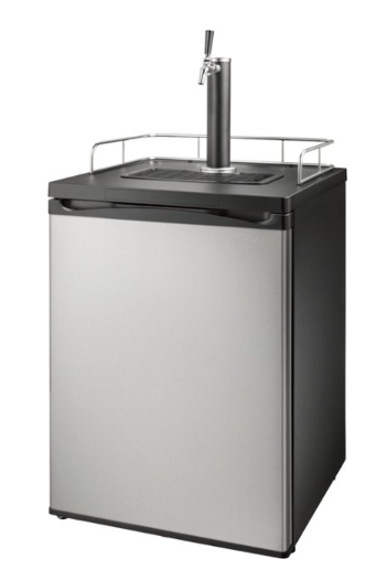 Insignia™ - 5.6 Cu. Ft. 1-Tap Beverage Cooler Kegerator - Stainless Steel NS-BK1TSS6