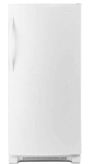Whirlpool WRR56X18FW 31 Inch Refrigerator with 18 cu. ft. Capacity, 3 Adjustable Shelves, 4 Crispers, 3 Door Bins, Dairy Center, Gallon Door Storage, LED Interior Lighting and Energy Star Rated